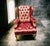 Wood 1990s Chesterfield Leather Wingback Chair With a Matching Ottoman by Ethan Allen For Sale - Image 7 of 12