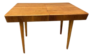 Walnut Adjustable Dining Table by Setona, Former Czechoslovakia, 1950s