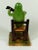 French Provincial Majolica Frog Sitting on a Chair Jerome Massier, circa 1910 For Sale - Image 3 of 9