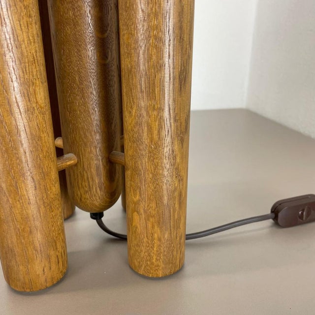 Organic Sculptural Wooden Rocket Table Light from Temde, Germany, 1970s For Sale - Image 15 of 18