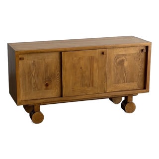 Trolley Credenza in Pine For Sale