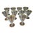 1950s French Tiffin Manchester Wine Glasses - Set of 10 For Sale