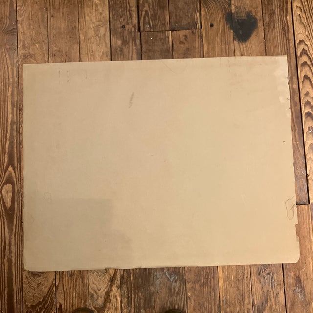 1970’s Original Folk Art Lithograph “Blond Satyr” For Sale In Philadelphia - Image 6 of 7