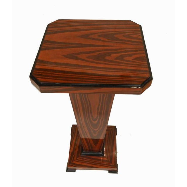 Art Deco Revival Stands Pedestal Tables, Set of 2 For Sale - Image 3 of 5