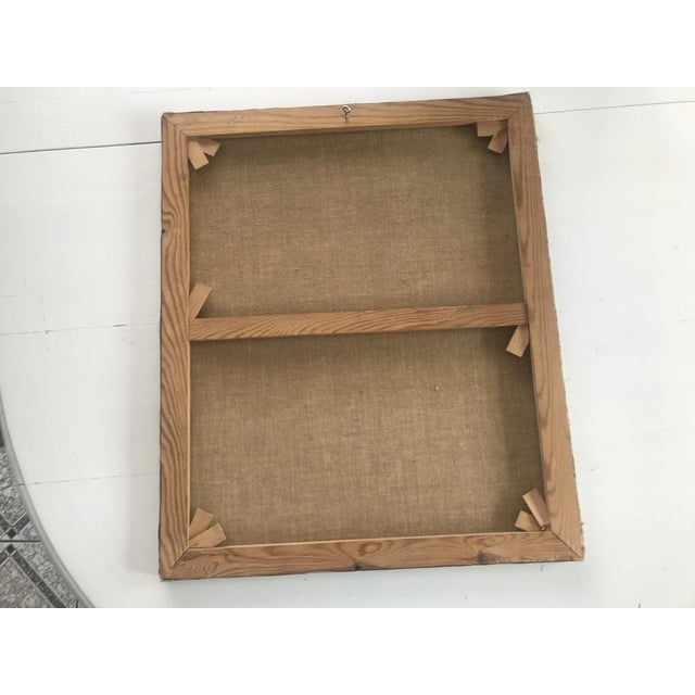 Sunflowers in a Ceramic Vase, Oil Painting on Canvas For Sale - Image 10 of 17