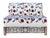 Vintage Mother of Pearl Inlay Bench With Hand Embroidered Suzani-Style Linen Upholstery For Sale - Image 4 of 10