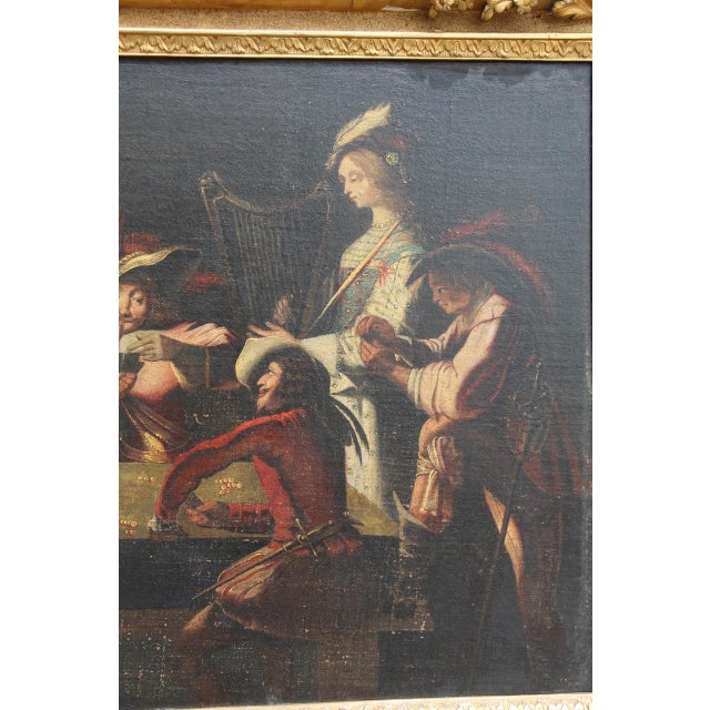 After Jacques Callot, Figurative Composition, 18th Century, Oil Painting on Canvas, Framed For Sale - Image 4 of 9