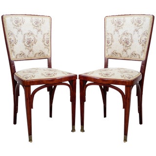 Set of No. 717 Bentwood Chairs by Gustav Siegel for J&j Kohn, 1890s For Sale
