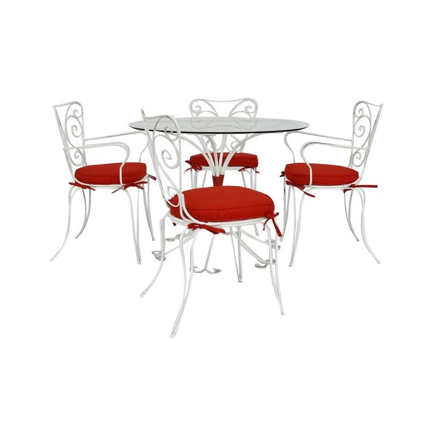 Table and Chairs attributed to Lio Carminati, Set of 5 For Sale - Image 13 of 13