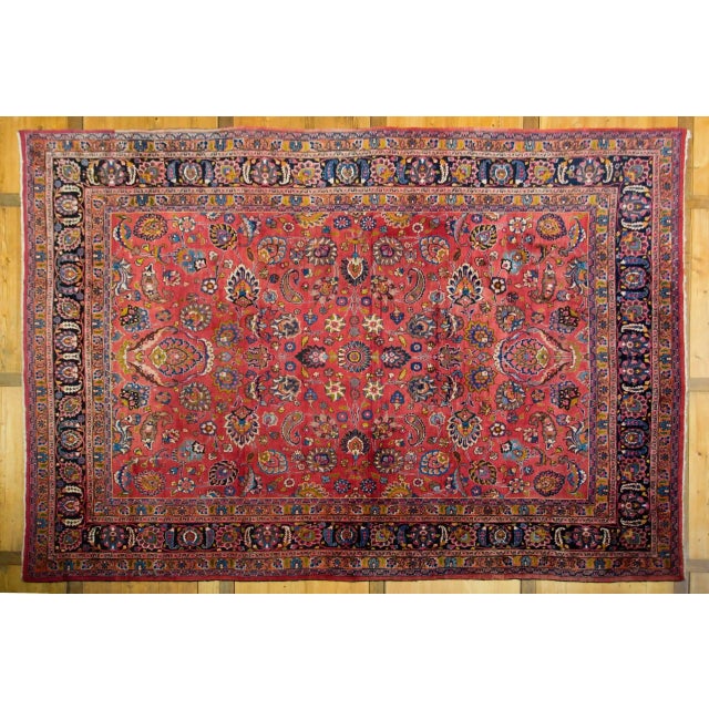 Vintage Mashad Palace Rug For Sale - Image 10 of 10