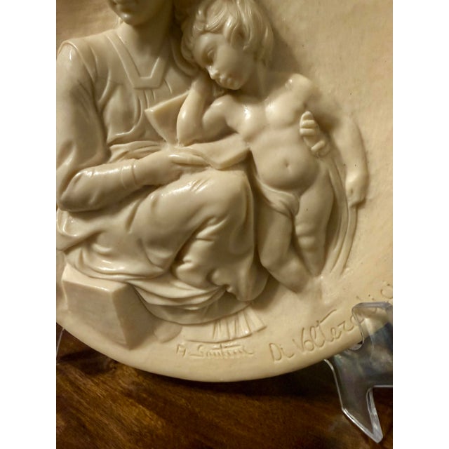 Limited Edition #862 Madonna Saggia Relief Plate For Sale - Image 11 of 12