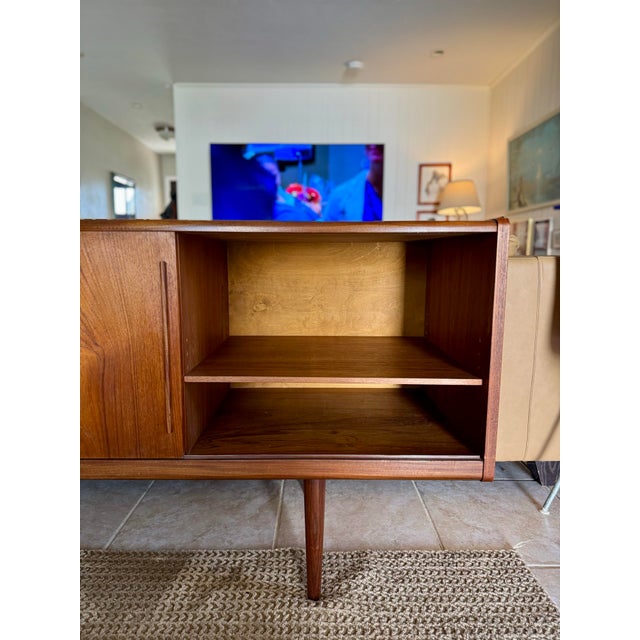 A Vintage Teak Sideboard by Danish Designer Johannes Andersen for Silkeborg Møbelfabrik, Circa 1960s., Attributed For Sale - Image 9 of 12