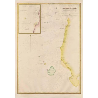 Large Antique Map of the West Coast of Celebes, 1848 For Sale