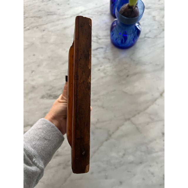 Antique Primitive Miniature Framed English Watercolor Portrait Artwork For Sale - Image 9 of 10