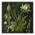 20' X 20' Original Watercolor Botanical Fine Art Print - Dark Green, Unframed For Sale