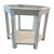 1960’s Vintage Hexagonal White Side Table For Sale