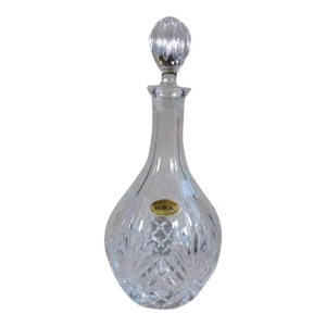 1940s Block Cut Crystal Decanter in Victoria