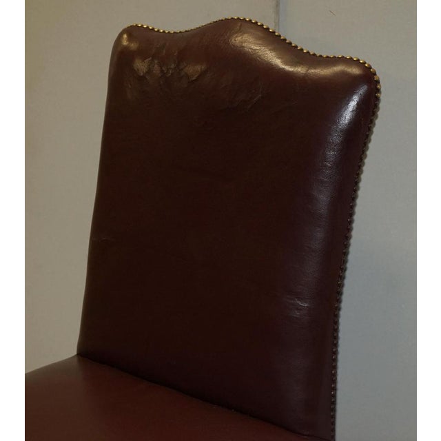 Leather Spencer House Desk Chair For Sale - Image 4 of 17