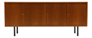 Danish Teak 4-Door Sideboard, 1960s