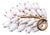 Vintage 1960s Signed Napier Goldtone White Marquise Rhinestone Leaf Brooch For Sale
