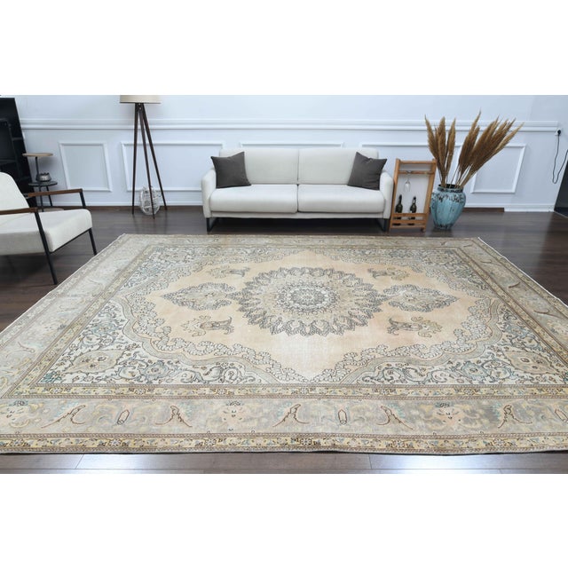 Vintage Persian Hand-Knotted area rug is a semi-antique vintage area rug. The '70s Eastern region of Anatolian's unique...