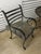 Mid 20th Century Vintage Wrought Iron Patio Set in the Style of Russell Woodard For Sale - Image 5 of 12