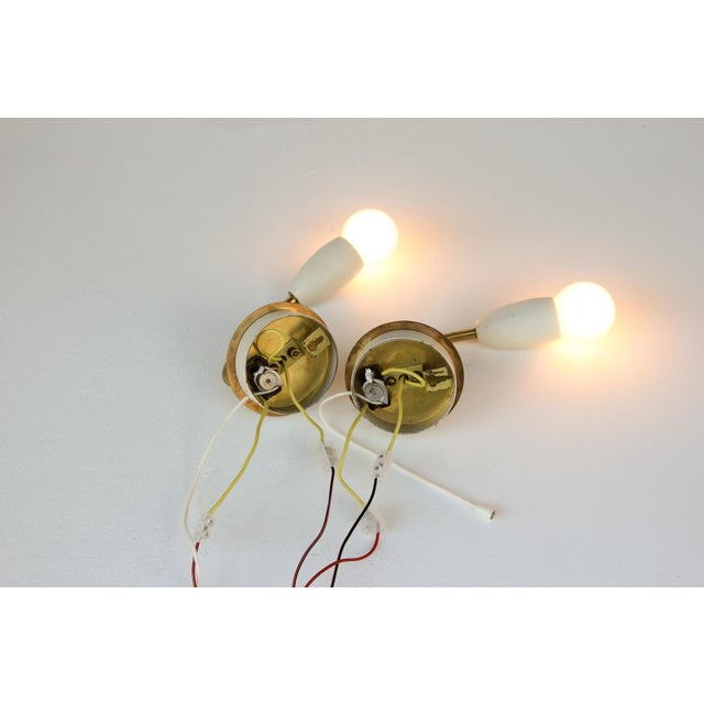 Mid-Century Wall Lamps, 1950s, Set of 2 For Sale - Image 9 of 16