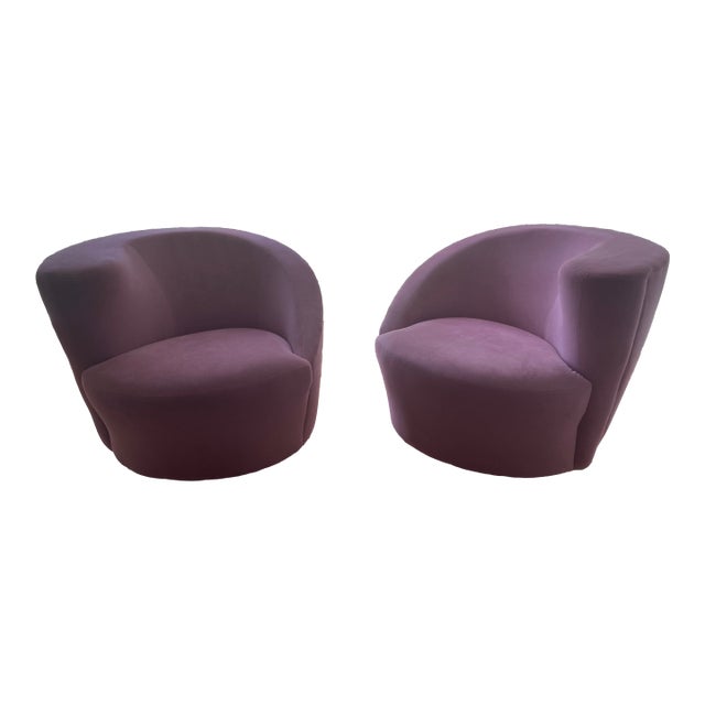 1970s Vladimir Kagan Nautilus Chairs- Set of 2 For Sale