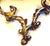 Antique Hand-Carved Gilt Wood Console - Wall Mount - Faux Marble Top For Sale - Image 9 of 12