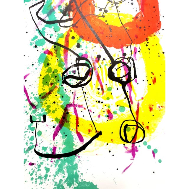Joan Miro - Original Colorful Lithograph 1961 For Sale - Image 3 of 7