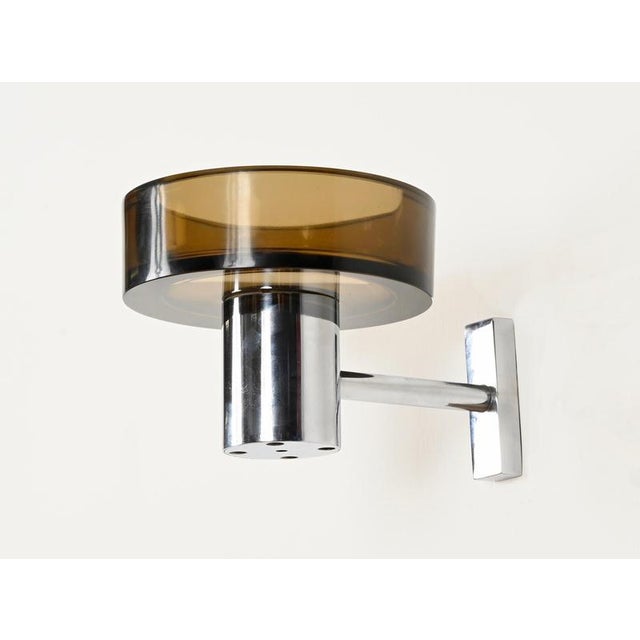 Vintage Bronze Glass and Chrome Ashtray by Flavio Poli Sconce for Seguso, Italy, 1960s For Sale - Image 13 of 14