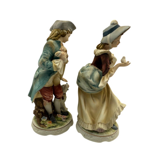Traditional Mid 20th Century Classic Gallery by Napco Colonial Figurines- a Pair For Sale - Image 3 of 8
