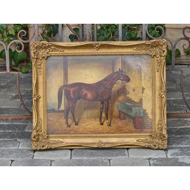 Early 20th Century American Equestrian Oil on Board Signed Louis Nadler, Early 20th Century For Sale - Image 5 of 12
