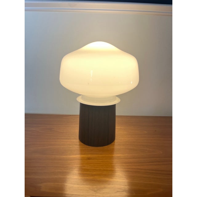 Mid Century Mushroom Laurel Lamp For Sale In New York - Image 6 of 7