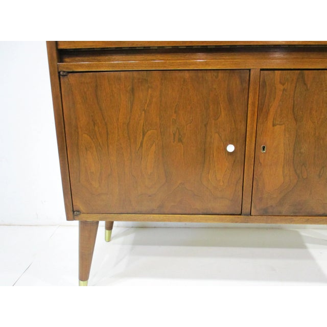 American of Martinsville Mid Century Walnut Bar Cabinet For Sale In Cincinnati - Image 6 of 12