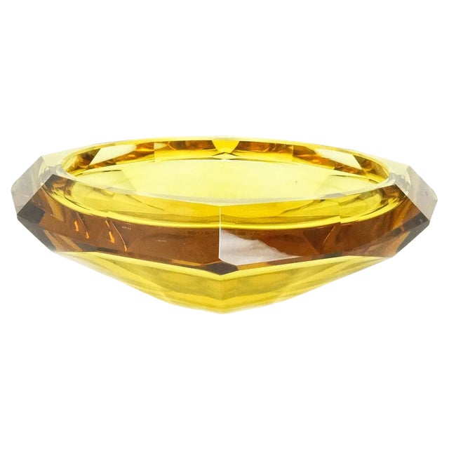 Art Deco Crystal Stand from Moser, Former Czechoslovakia, 1930s For Sale