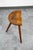 1960s Mid Century Danish Modern Milking Stool Tripod Ottoman 3 Legs Solid Wood Lassen For Sale - Image 9 of 11