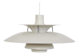 White PH5 Pendant Light by Poul Henningsen, 1990s