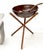 Mid-Century Modern vintage extra large 20" in diameter salad bowl on folding tripod stand.