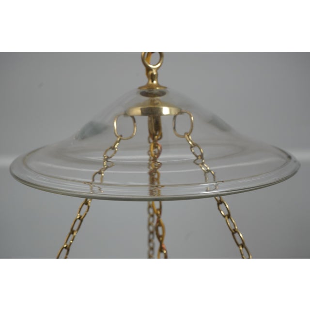 Traditional 1990s Virginia Metalcrafters Colonial Williamsburg Bell Form Hanging Light Fixture For Sale - Image 3 of 10