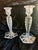 Glass Antique American Brilliant Glass Candle Holders Pair For Sale - Image 7 of 9