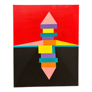 Contemporary Abstract Geometric Painting by Stan Edwards