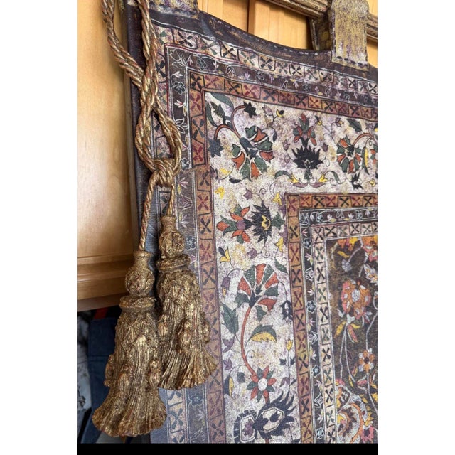 Large Persian Style Art on Wood Wall Hanging For Sale In Phoenix - Image 6 of 8