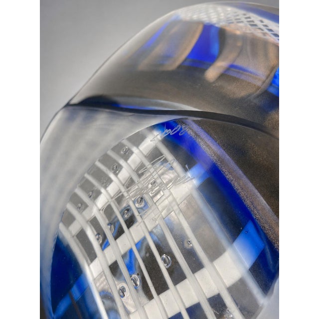 Abstract 1 of 1, Massimiliano Schiavon Highly Sculpted & Layered Murano Art Glass C. 2008 For Sale - Image 3 of 13