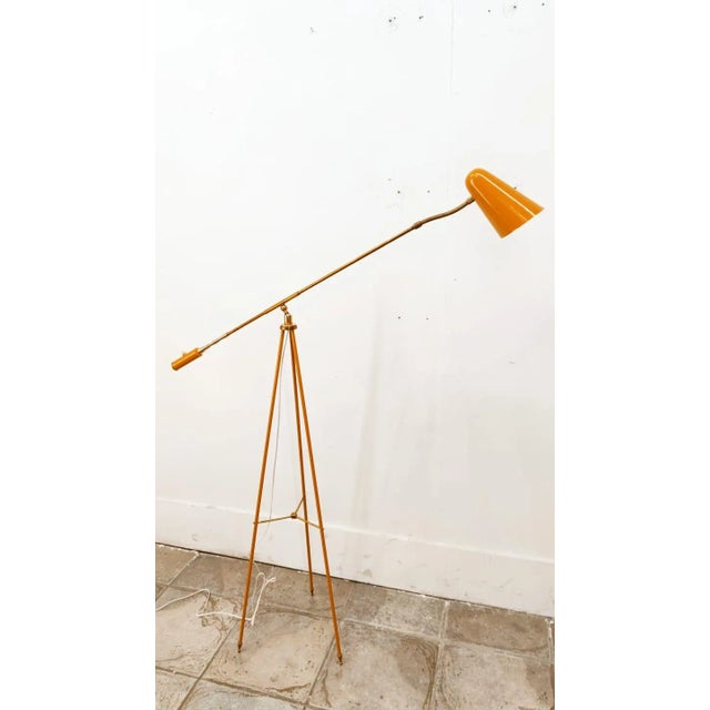 Lamp with Adjustable Arm, in Very Good conditions. Designed 1950 to 1959 European Plug (up to 250V).The wiring of this...
