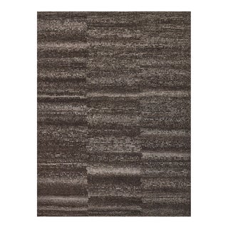 Exquisite Rugs Kaza Hand-Knotted New Zealand Wool Charcoal/Brown Rug-9'X12' For Sale