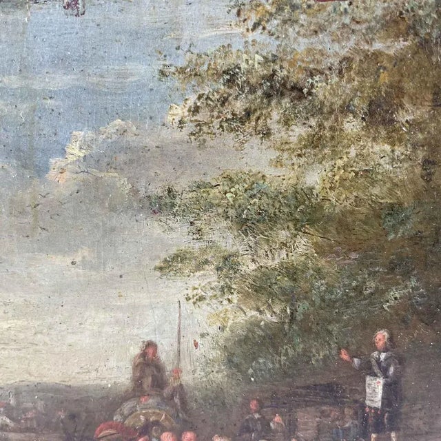 Flemish Artist, Figurative Scene, 1600, Oil on Panel For Sale - Image 6 of 9