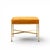 Calvin Paul McCobb for Calvin Mid Century Brass X Base Stools - Pair For Sale - Image 4 of 10