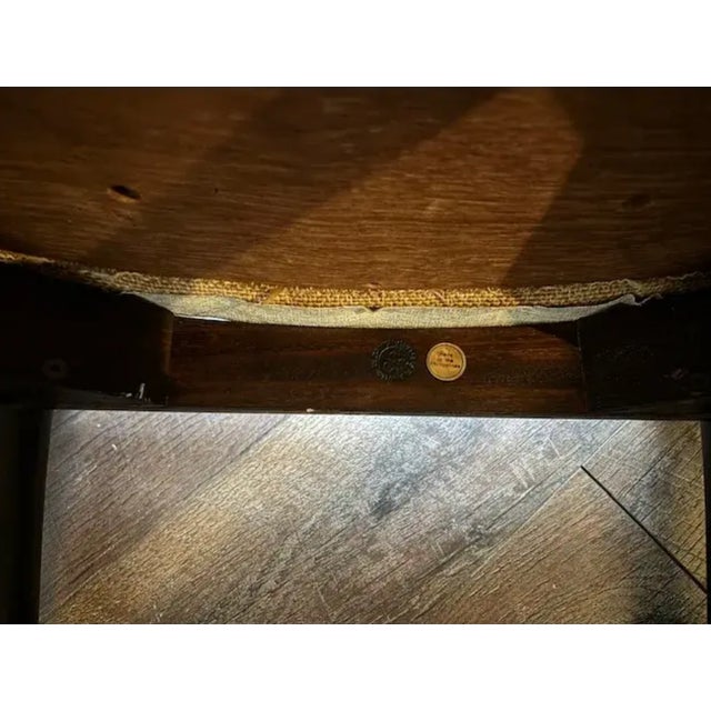 Mid Century Mahogany Arm Chair Made by Danish Overseas Furniture - Mid 1960's, Signed For Sale - Image 10 of 12