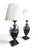 Black 20th Century Art Deco Black Painted Metal Lamps with Chrome Handle, 1920, Set of 2 For Sale - Image 8 of 12